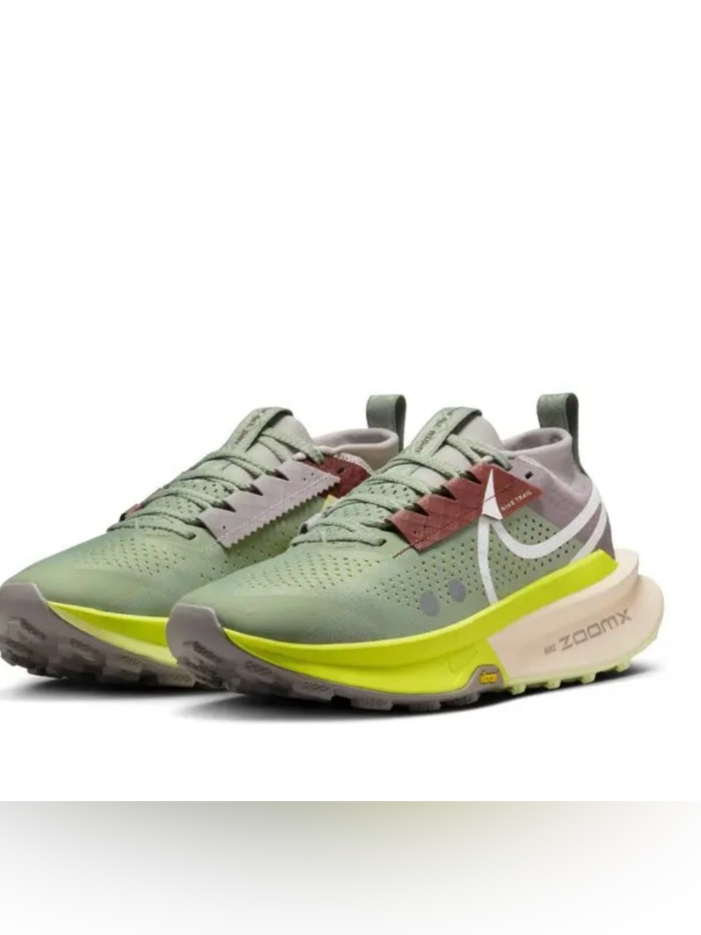 NIKE Zoomx Zegama Trail 2 Running Shoes FD5191-300 Womens Size 11.5 Jade Horizon